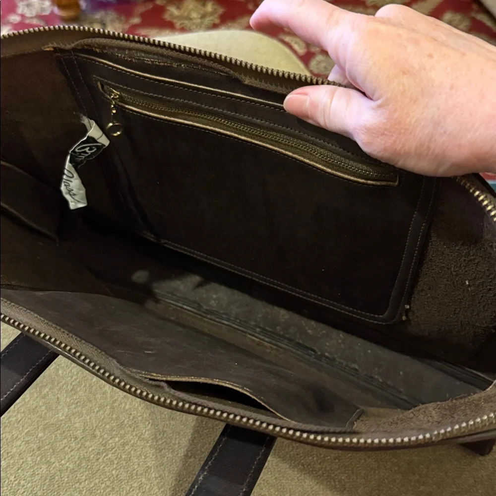 Vintage Bill Blass Leather Laptop Bag with Handles (TD)
